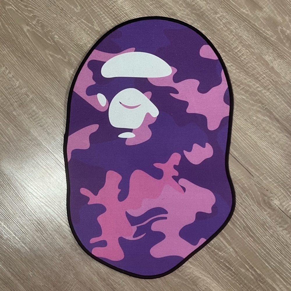 Purple Camo Custom Bape Rug